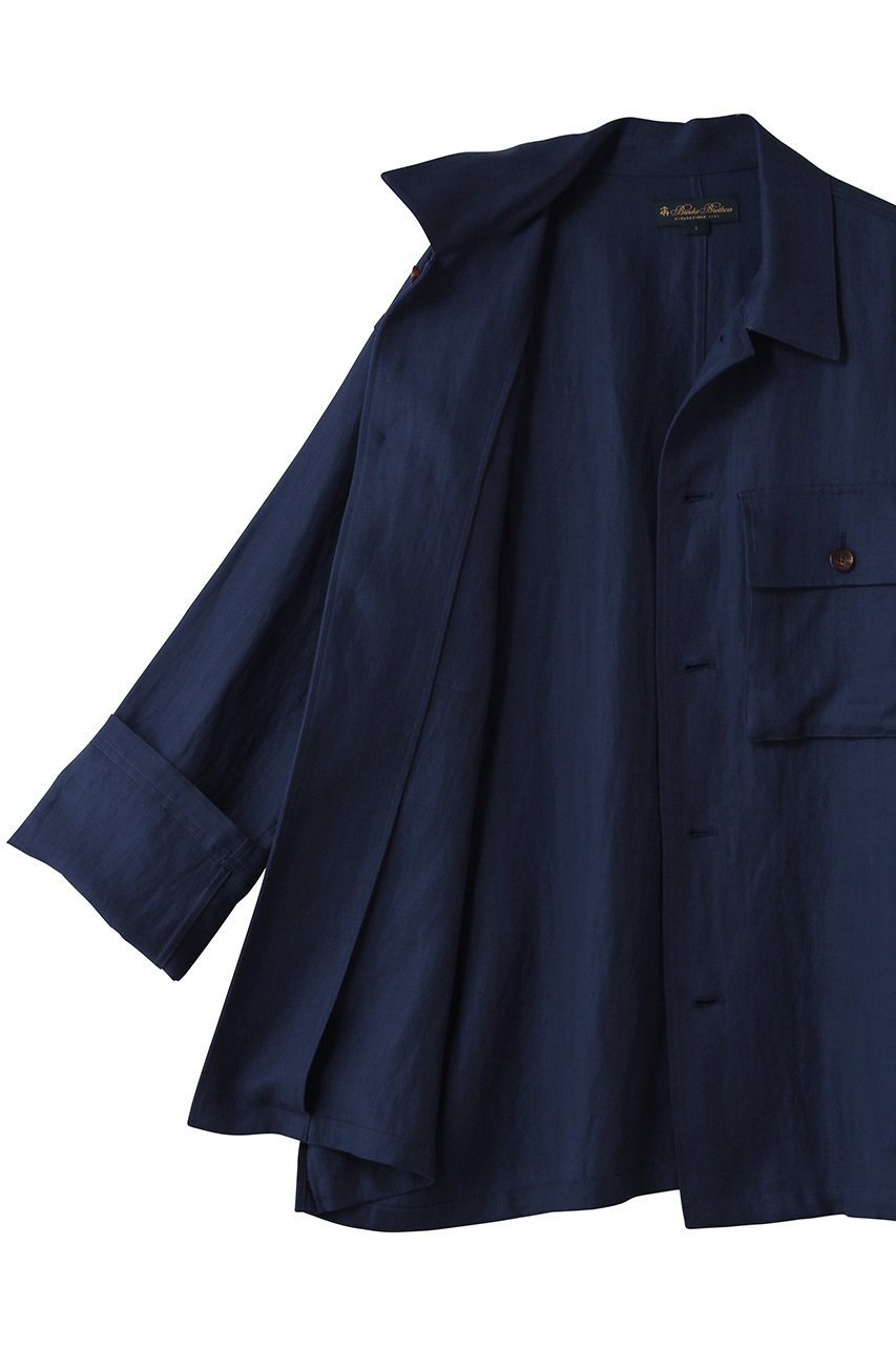 【ブルックス ブラザーズ/Brooks Brothers / MEN】の【MEN】リヨセル/リネン ヘリンボーン CPOシャツジャケット 人気、トレンドファッション・服の通販 founy(ファニー) 　ファッション　Fashion　メンズファッション　Fashion for Men　春　Spring　ショーツ　Shorts, Short Pants　ジャケット　Jacket, Outerwear　スリット　Slit, Slit Detail　セットアップ　Set-Up, Coordinated Outfit　セーター　Sweater, Knitwear　ドレープ　Drape, Draping Fabric　定番　Standard, Basic Item　長袖　Long Sleeve, Full Sleeve　バランス　Balance, Style Balance　フィット　Fit, Slim Fit　フラップ　Flap, Flap Pocket　プリーツ　Pleats, Pleated　ボックス　Boxy, Box Shape　ポケット　Pocket, Pocket Detail　ミリタリー　Military, Army Style　リネン　Linen, Linen Fabric　リラックス　Relax, Relaxed Fit　S/S・春夏　SS, Spring/Summer, Warm Season　夏　Summer　エレガント 上品　Elegant　新作・新入荷　New Arrivals / New In　other-6|ID: prp329100004933165 ipo3291000000037027544