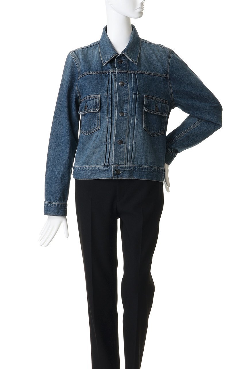 【ブルックス ブラザーズ/Brooks Brothers】のコットンデニム ウォッシュド トラッカージャケット 人気、トレンドファッション・服の通販 founy(ファニー) 　ファッション　Fashion　レディースファッション　Fashion for Women　アウター　Coat / Outerwear Collection　レディースジャケット・軽アウター　Jackets　インナー　Innerwear　クラシック　Classic, Timeless Style　ジャケット　Jacket, Outerwear　デニム　Denim, Jeans Material　フィット　Fit, Slim Fit　プリーツ　Pleats, Pleated　ベスト　Vest, Waistcoat　定番　Standard, Basic Item　新作・新入荷　New Arrivals / New In　other-2|ID: prp329100004933168 ipo3291000000037027552