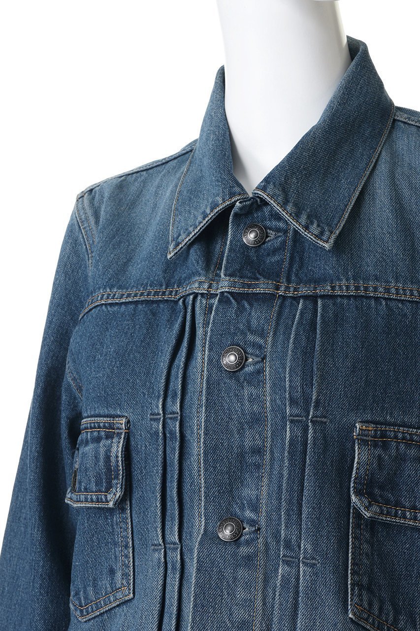 【ブルックス ブラザーズ/Brooks Brothers】のコットンデニム ウォッシュド トラッカージャケット 人気、トレンドファッション・服の通販 founy(ファニー) 　ファッション　Fashion　レディースファッション　Fashion for Women　アウター　Coat / Outerwear Collection　レディースジャケット・軽アウター　Jackets　インナー　Innerwear　クラシック　Classic, Timeless Style　ジャケット　Jacket, Outerwear　デニム　Denim, Jeans Material　フィット　Fit, Slim Fit　プリーツ　Pleats, Pleated　ベスト　Vest, Waistcoat　定番　Standard, Basic Item　新作・新入荷　New Arrivals / New In　other-5|ID: prp329100004933168 ipo3291000000037027555