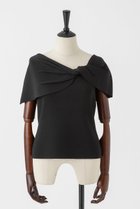 【オーヴィル/EAUVIRE】のツイストケーププルオーバー 人気、トレンドファッション・服の通販 founy(ファニー) ファッション Fashion レディースファッション Fashion for Women トップス・カットソー Cut & Sew Tops ニット Knit Tops & Sweaters カジュアルプルオーバー・ニットトップス Pullovers & Knit Tops / Casual Pullovers なめらか Smooth, Silky Texture コンパクト Compact, Small Size ストレッチ Stretch, Stretchy Fabric ツイスト Tweed, Tweed Fabric ミックス Mix, Mixed Style 新作・新入荷 New Arrivals / New In 日本製 Made In Japan thumbnail ブラック|ID: prp329100004933178 ipo3291000000037027611