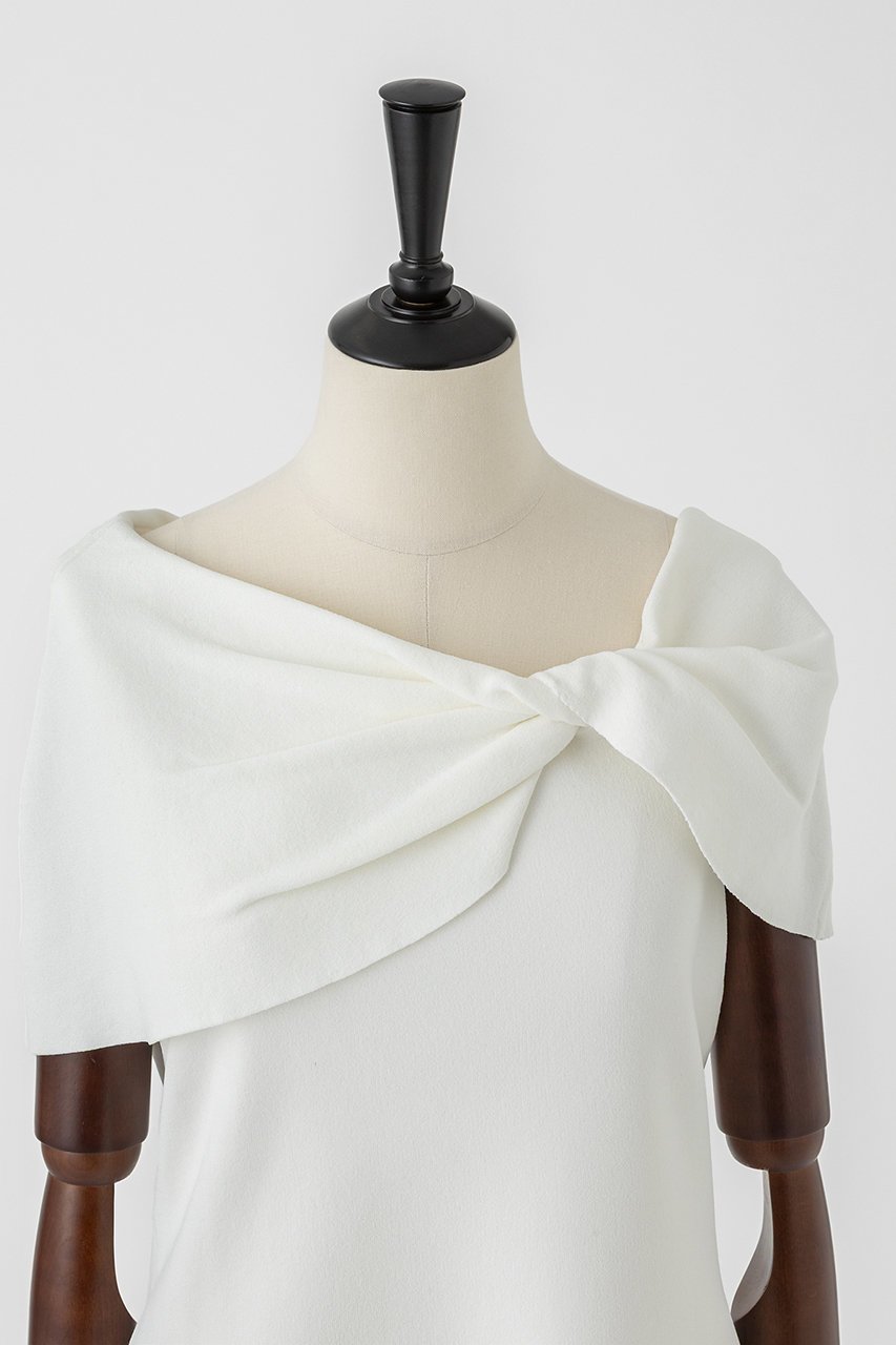 【オーヴィル/EAUVIRE】のツイストケーププルオーバー 人気、トレンドファッション・服の通販 founy(ファニー) 　ファッション　Fashion　レディースファッション　Fashion for Women　トップス・カットソー　Cut & Sew Tops　ニット　Knit Tops & Sweaters　カジュアルプルオーバー・ニットトップス　Pullovers & Knit Tops / Casual Pullovers　なめらか　Smooth, Silky Texture　コンパクト　Compact, Small Size　ストレッチ　Stretch, Stretchy Fabric　ツイスト　Tweed, Tweed Fabric　ミックス　Mix, Mixed Style　新作・新入荷　New Arrivals / New In　日本製　Made In Japan　other-4|ID: prp329100004933178 ipo3291000000037027616