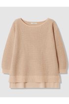 【アナイ/ANAYI】のトラフォラートミドル丈 プルオーバー 人気、トレンドファッション・服の通販 founy(ファニー) ファッション Fashion レディースファッション Fashion for Women トップス・カットソー Cut & Sew Tops ニット Knit Tops & Sweaters カジュアルプルオーバー・ニットトップス Pullovers & Knit Tops / Casual Pullovers イタリア Italy シンプル Simple, Minimal スパンコール Sequins, Sequin Embellishment スリット Slit, Slit Detail フェミニン Feminine, Girly フロント Front, Front Design ミドル Middle Length, Mid Height リラックス Relax, Relaxed Fit エレガント 上品 Elegant 新作・新入荷 New Arrivals / New In 透かし Cut-Out, Lacework thumbnail ベージュ|ID: prp329100004933182 ipo3291000000037027644