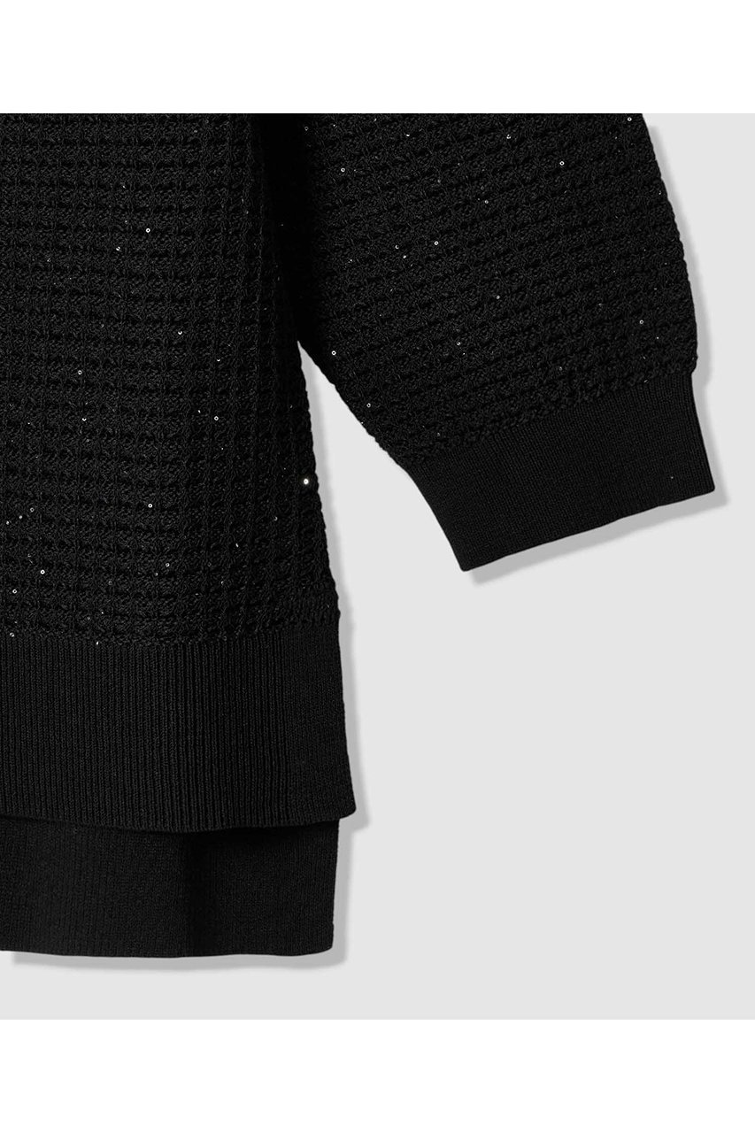 【アナイ/ANAYI】のトラフォラートミドル丈 プルオーバー 人気、トレンドファッション・服の通販 founy(ファニー) 　ファッション　Fashion　レディースファッション　Fashion for Women　トップス・カットソー　Cut & Sew Tops　ニット　Knit Tops & Sweaters　カジュアルプルオーバー・ニットトップス　Pullovers & Knit Tops / Casual Pullovers　イタリア　Italy　シンプル　Simple, Minimal　スパンコール　Sequins, Sequin Embellishment　スリット　Slit, Slit Detail　フェミニン　Feminine, Girly　フロント　Front, Front Design　ミドル　Middle Length, Mid Height　リラックス　Relax, Relaxed Fit　エレガント 上品　Elegant　新作・新入荷　New Arrivals / New In　透かし　Cut-Out, Lacework　other-4|ID: prp329100004933182 ipo3291000000037027655