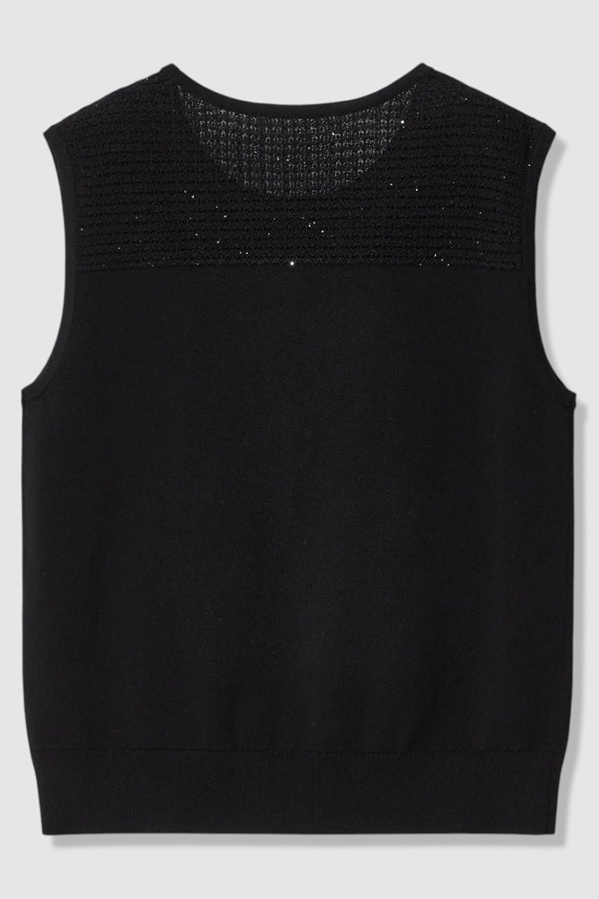 【アナイ/ANAYI】の【セットアップ対応商品】トラフォラートノースリーブ 人気、トレンドファッション・服の通販 founy(ファニー) 　ファッション　Fashion　レディースファッション　Fashion for Women　トップス・カットソー　Cut & Sew Tops　ニット　Knit Tops & Sweaters　キャミソール&ノースリーブ　Camisoles & Sleeveless Tops　カジュアルプルオーバー・ニットトップス　Pullovers & Knit Tops / Casual Pullovers　アンサンブル　Ensemble Set　イタリア　Italy　カーディガン　Cardigan, Knitwear　シンプル　Simple, Minimal　スパンコール　Sequins, Sequin Embellishment　セットアップ　Set-Up, Coordinated Outfit　透かし　Cut-Out, Lacework　デコルテ　Décolleté, Neckline　半袖　Short Sleeve, Half Sleeve　おすすめ　Recommended / Our Picks　エレガント 上品　Elegant　新作・新入荷　New Arrivals / New In　other-2|ID: prp329100004933185 ipo3291000000037027666