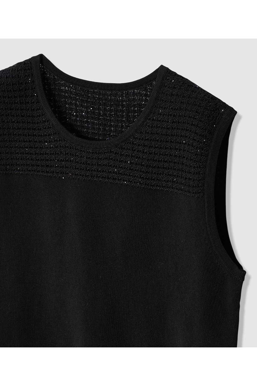 【アナイ/ANAYI】の【セットアップ対応商品】トラフォラートノースリーブ 人気、トレンドファッション・服の通販 founy(ファニー) 　ファッション　Fashion　レディースファッション　Fashion for Women　トップス・カットソー　Cut & Sew Tops　ニット　Knit Tops & Sweaters　キャミソール&ノースリーブ　Camisoles & Sleeveless Tops　カジュアルプルオーバー・ニットトップス　Pullovers & Knit Tops / Casual Pullovers　アンサンブル　Ensemble Set　イタリア　Italy　カーディガン　Cardigan, Knitwear　シンプル　Simple, Minimal　スパンコール　Sequins, Sequin Embellishment　セットアップ　Set-Up, Coordinated Outfit　透かし　Cut-Out, Lacework　デコルテ　Décolleté, Neckline　半袖　Short Sleeve, Half Sleeve　おすすめ　Recommended / Our Picks　エレガント 上品　Elegant　新作・新入荷　New Arrivals / New In　other-3|ID: prp329100004933185 ipo3291000000037027667