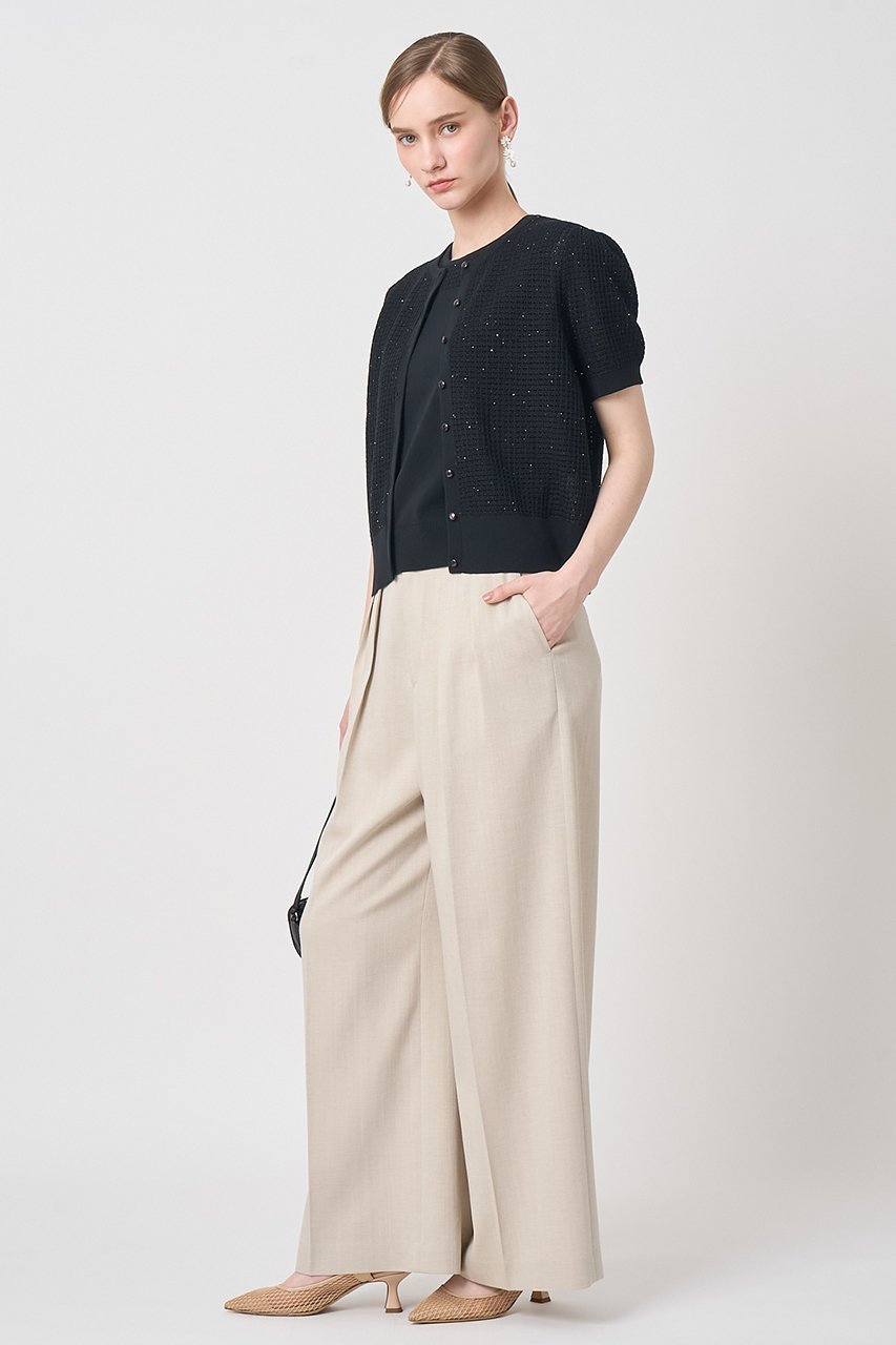 【アナイ/ANAYI】の【セットアップ対応商品】トラフォラートノースリーブ 人気、トレンドファッション・服の通販 founy(ファニー) 　ファッション　Fashion　レディースファッション　Fashion for Women　トップス・カットソー　Cut & Sew Tops　ニット　Knit Tops & Sweaters　キャミソール&ノースリーブ　Camisoles & Sleeveless Tops　カジュアルプルオーバー・ニットトップス　Pullovers & Knit Tops / Casual Pullovers　アンサンブル　Ensemble Set　イタリア　Italy　カーディガン　Cardigan, Knitwear　シンプル　Simple, Minimal　スパンコール　Sequins, Sequin Embellishment　セットアップ　Set-Up, Coordinated Outfit　透かし　Cut-Out, Lacework　デコルテ　Décolleté, Neckline　半袖　Short Sleeve, Half Sleeve　おすすめ　Recommended / Our Picks　エレガント 上品　Elegant　新作・新入荷　New Arrivals / New In　other-6|ID: prp329100004933185 ipo3291000000037027673