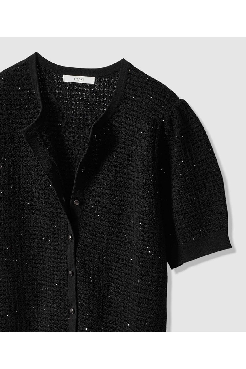 【アナイ/ANAYI】の【セットアップ対応商品】トラフォラート カーディガン 人気、トレンドファッション・服の通販 founy(ファニー) 　ファッション　Fashion　レディースファッション　Fashion for Women　トップス・カットソー　Cut & Sew Tops　ニット　Knit Tops & Sweaters　カーディガン・羽織り　Layered Style Cardigans　アンサンブル　Ensemble Set　イタリア　Italy　カーディガン　Cardigan, Knitwear　シンプル　Simple, Minimal　スパンコール　Sequins, Sequin Embellishment　スリーブ　Sleeve, Long Sleeve / Short Sleeve　セットアップ　Set-Up, Coordinated Outfit　透かし　Cut-Out, Lacework　おすすめ　Recommended / Our Picks　エレガント 上品　Elegant　新作・新入荷　New Arrivals / New In　other-3|ID: prp329100004933188 ipo3291000000037027693