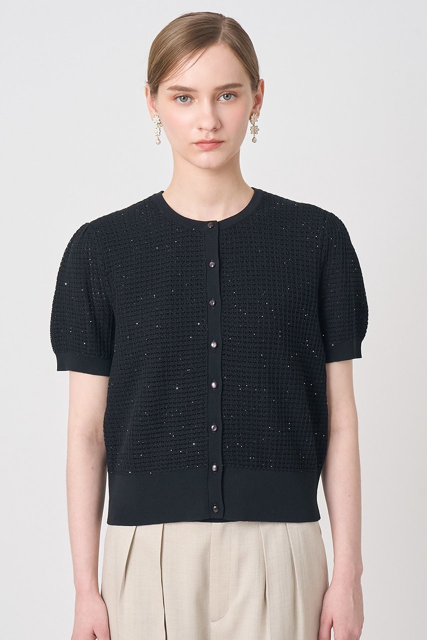 【アナイ/ANAYI】の【セットアップ対応商品】トラフォラート カーディガン 人気、トレンドファッション・服の通販 founy(ファニー) 　ファッション　Fashion　レディースファッション　Fashion for Women　トップス・カットソー　Cut & Sew Tops　ニット　Knit Tops & Sweaters　カーディガン・羽織り　Layered Style Cardigans　アンサンブル　Ensemble Set　イタリア　Italy　カーディガン　Cardigan, Knitwear　シンプル　Simple, Minimal　スパンコール　Sequins, Sequin Embellishment　スリーブ　Sleeve, Long Sleeve / Short Sleeve　セットアップ　Set-Up, Coordinated Outfit　透かし　Cut-Out, Lacework　おすすめ　Recommended / Our Picks　エレガント 上品　Elegant　新作・新入荷　New Arrivals / New In　other-8|ID: prp329100004933188 ipo3291000000037027698