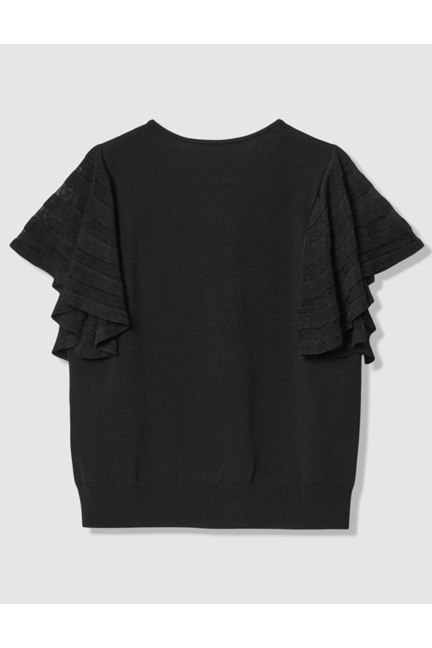 【アナイ/ANAYI】のシアーフレアスリーブ プルオーバー 人気、トレンドファッション・服の通販 founy(ファニー) 　ファッション　Fashion　レディースファッション　Fashion for Women　トップス・カットソー　Cut & Sew Tops　ニット　Knit Tops & Sweaters　カジュアルプルオーバー・ニットトップス　Pullovers & Knit Tops / Casual Pullovers　シアー　Sheer, See-Through　フェミニン　Feminine, Girly　フレア　Flare, Flared　夏　Summer　新作・新入荷　New Arrivals / New In　other-2|ID: prp329100004933189 ipo3291000000037027704