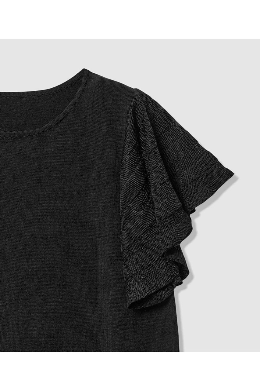 【アナイ/ANAYI】のシアーフレアスリーブ プルオーバー 人気、トレンドファッション・服の通販 founy(ファニー) 　ファッション　Fashion　レディースファッション　Fashion for Women　トップス・カットソー　Cut & Sew Tops　ニット　Knit Tops & Sweaters　カジュアルプルオーバー・ニットトップス　Pullovers & Knit Tops / Casual Pullovers　シアー　Sheer, See-Through　フェミニン　Feminine, Girly　フレア　Flare, Flared　夏　Summer　新作・新入荷　New Arrivals / New In　other-4|ID: prp329100004933189 ipo3291000000037027707