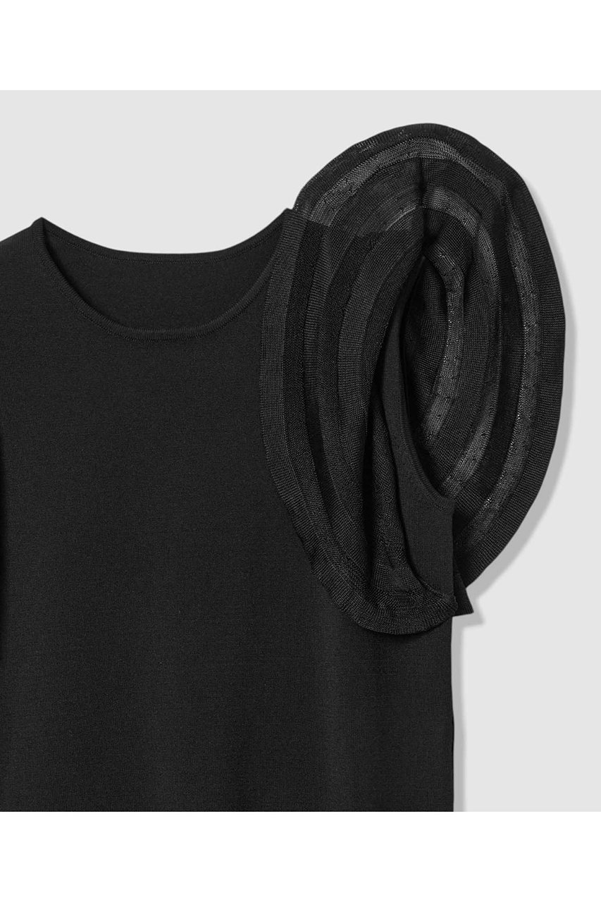 【アナイ/ANAYI】のシアーフレアスリーブ プルオーバー 人気、トレンドファッション・服の通販 founy(ファニー) 　ファッション　Fashion　レディースファッション　Fashion for Women　トップス・カットソー　Cut & Sew Tops　ニット　Knit Tops & Sweaters　カジュアルプルオーバー・ニットトップス　Pullovers & Knit Tops / Casual Pullovers　シアー　Sheer, See-Through　フェミニン　Feminine, Girly　フレア　Flare, Flared　夏　Summer　新作・新入荷　New Arrivals / New In　other-5|ID: prp329100004933189 ipo3291000000037027708