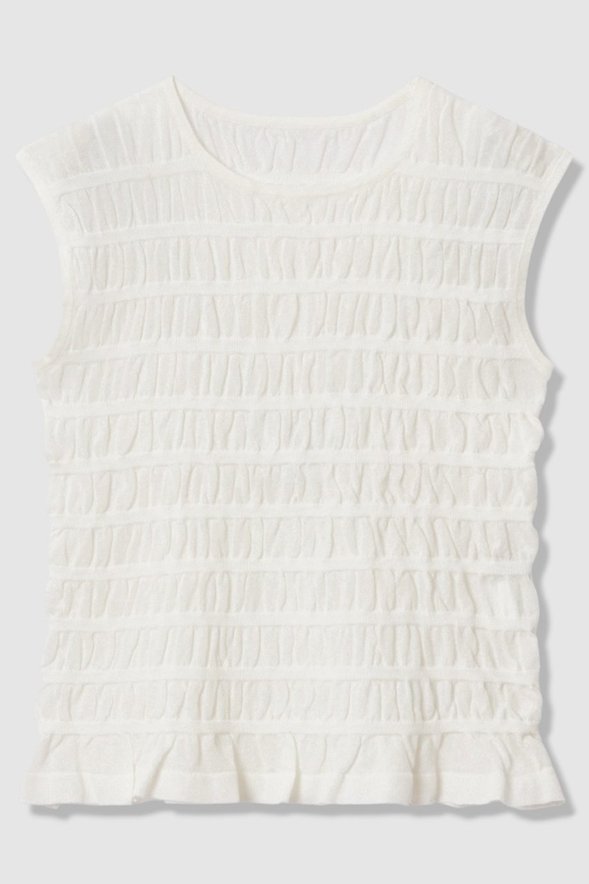 【アナイ/ANAYI】のシャーリング プルオーバー 人気、トレンドファッション・服の通販 founy(ファニー) 　ファッション　Fashion　レディースファッション　Fashion for Women　トップス・カットソー　Cut & Sew Tops　ニット　Knit Tops & Sweaters　カジュアルプルオーバー・ニットトップス　Pullovers & Knit Tops / Casual Pullovers　おすすめ　Recommended / Our Picks　インナー　Innerwear　ギャザー　Gathered, Ruffled　シャーリング　Shirring, Ruched　シンプル　Simple, Minimal　ジャケット　Jacket, Outerwear　ストレッチ　Stretch, Stretchy Fabric　タンク　Tank Top, Sleeveless Top　ノースリーブ　Sleeveless, No-Sleeve　新作・新入荷　New Arrivals / New In　 other-1|ID: prp329100004933192 ipo3291000000037027714