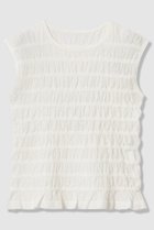 【アナイ/ANAYI】のシャーリング プルオーバー 人気、トレンドファッション・服の通販 founy(ファニー) ファッション Fashion レディースファッション Fashion for Women トップス・カットソー Cut & Sew Tops ニット Knit Tops & Sweaters カジュアルプルオーバー・ニットトップス Pullovers & Knit Tops / Casual Pullovers おすすめ Recommended / Our Picks インナー Innerwear ギャザー Gathered, Ruffled シャーリング Shirring, Ruched シンプル Simple, Minimal ジャケット Jacket, Outerwear ストレッチ Stretch, Stretchy Fabric タンク Tank Top, Sleeveless Top ノースリーブ Sleeveless, No-Sleeve 新作・新入荷 New Arrivals / New In thumbnail ホワイト|ID: prp329100004933192 ipo3291000000037027716