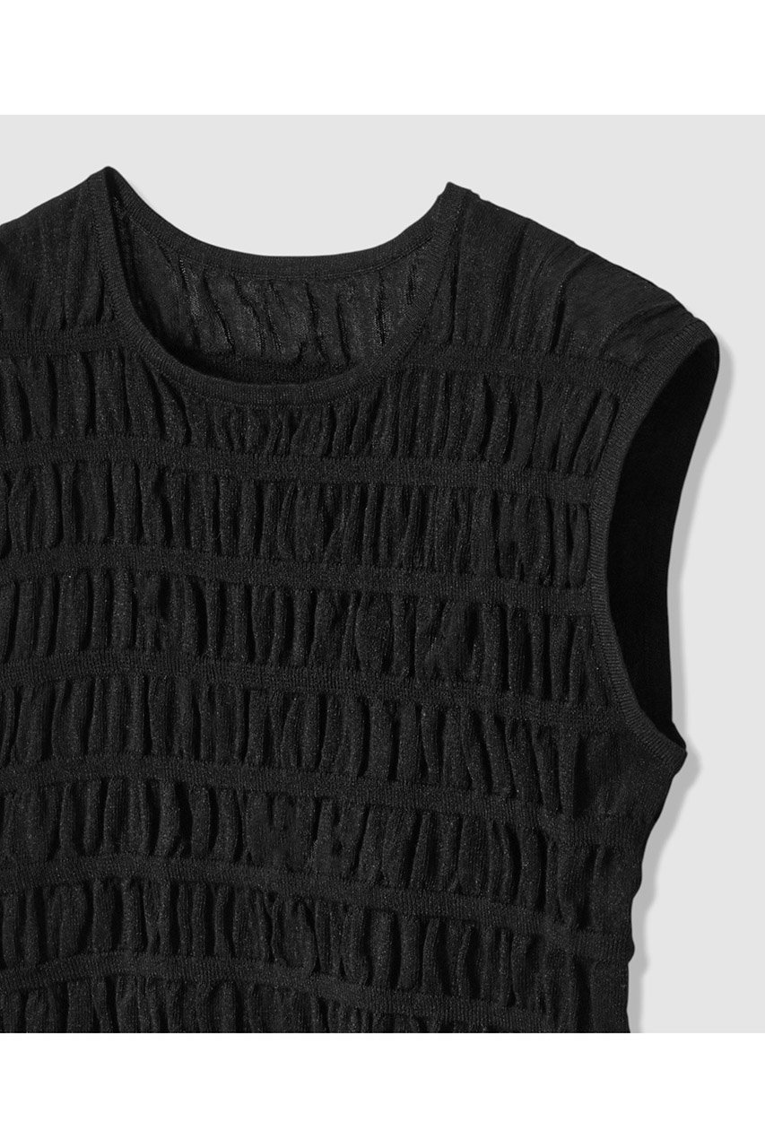 【アナイ/ANAYI】のシャーリング プルオーバー 人気、トレンドファッション・服の通販 founy(ファニー) 　ファッション　Fashion　レディースファッション　Fashion for Women　トップス・カットソー　Cut & Sew Tops　ニット　Knit Tops & Sweaters　カジュアルプルオーバー・ニットトップス　Pullovers & Knit Tops / Casual Pullovers　おすすめ　Recommended / Our Picks　インナー　Innerwear　ギャザー　Gathered, Ruffled　シャーリング　Shirring, Ruched　シンプル　Simple, Minimal　ジャケット　Jacket, Outerwear　ストレッチ　Stretch, Stretchy Fabric　タンク　Tank Top, Sleeveless Top　ノースリーブ　Sleeveless, No-Sleeve　新作・新入荷　New Arrivals / New In　other-3|ID: prp329100004933192 ipo3291000000037027728