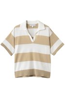 【ブルックス ブラザーズ/Brooks Brothers】のスーピマコットン ラグビーストライプ ショートスリーブ ポロセーター 人気、トレンドファッション・服の通販 founy(ファニー) ファッション Fashion レディースファッション Fashion for Women トップス・カットソー Cut & Sew Tops ニット Knit Tops & Sweaters カジュアルプルオーバー・ニットトップス Pullovers & Knit Tops / Casual Pullovers なめらか Smooth, Silky Texture エレガント 上品 Elegant コンパクト Compact, Small Size ショート Short, Short Length ストライプ Stripe, Striped Pattern スポーティ Sporty, Casual Athletic スリーブ Sleeve, Long Sleeve / Short Sleeve セーター Sweater, Knitwear デニム Denim, Jeans Material トレンド Trend, Trending Now フェミニン Feminine, Girly 新作・新入荷 New Arrivals / New In |ID:prp329100004933195