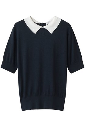 【ブルックス ブラザーズ/Brooks Brothers】 キュプラ/コットン バイカラー ポロセーター人気、トレンドファッション・服の通販 founy(ファニー) ファッション Fashion レディースファッション Fashion for Women トップス・カットソー Cut & Sew Tops ニット Knit Tops & Sweaters カジュアルプルオーバー・ニットトップス Pullovers & Knit Tops / Casual Pullovers キュプラ Cupro, Eco Fabric セーター Sweater, Knitwear バランス Balance, Style Balance エレガント 上品 Elegant 新作・新入荷 New Arrivals / New In |ID:prp329100004933197