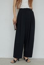 【ガリャルダガランテ/GALLARDAGALANTE】のダブルタックカーブスラックス 人気、トレンドファッション・服の通販 founy(ファニー) ファッション Fashion レディースファッション Fashion for Women パンツ Pants & Trousers スラックス Slacks, Dress Pants ダブル Double, Double-Breasted ドローストリング Drawstring, Pull Cord フィット Fit, Slim Fit 今季 This Season, Current Season 新作・新入荷 New Arrivals / New In thumbnail ブラック|ID: prp329100004933200 ipo3291000000037027790