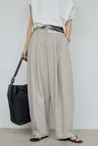 【ガリャルダガランテ/GALLARDAGALANTE】のダブルタックカーブスラックス 人気、トレンドファッション・服の通販 founy(ファニー) ファッション Fashion レディースファッション Fashion for Women パンツ Pants & Trousers スラックス Slacks, Dress Pants ダブル Double, Double-Breasted ドローストリング Drawstring, Pull Cord フィット Fit, Slim Fit 今季 This Season, Current Season 新作・新入荷 New Arrivals / New In thumbnail ベージュ|ID: prp329100004933200 ipo3291000000037027792