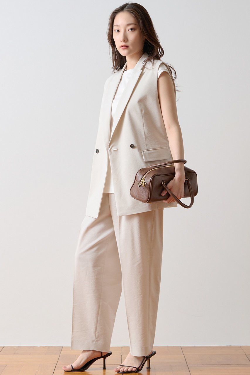 【ティアラ/Tiara】のリネンワイドストレートパンツ 人気、トレンドファッション・服の通販 founy(ファニー) 　ファッション　Fashion　レディースファッション　Fashion for Women　パンツ　Pants & Trousers　ストレッチ　Stretch, Stretchy Fabric　セットアップ　Set-Up, Coordinated Outfit　センター　Center, Center Line　ワイド　Wide, Wide Fit　ビジネス 仕事 通勤　Business / Work / Commuting　夏　Summer　新作・新入荷　New Arrivals / New In　other-3|ID: prp329100004933219 ipo3291000000037027925