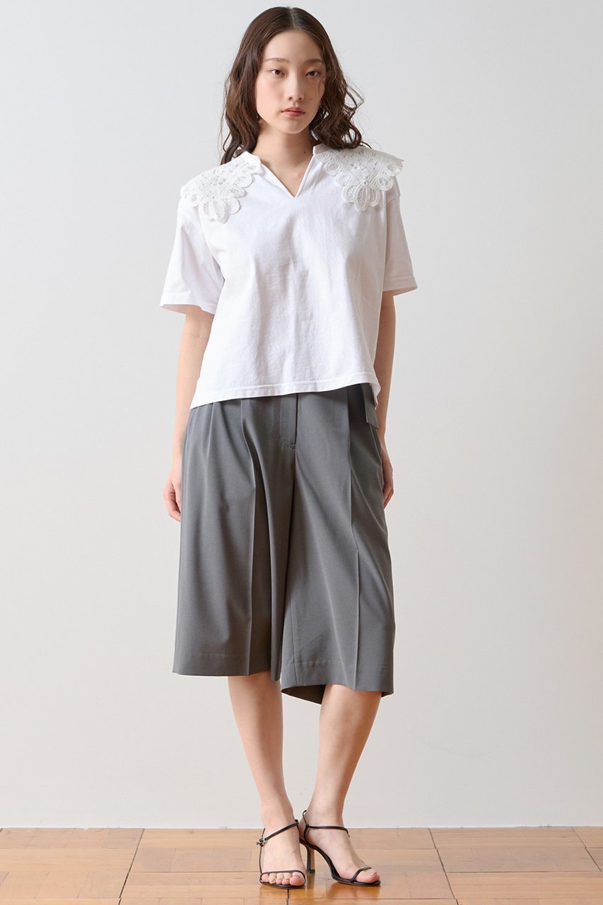 【ティアラ/Tiara】のワイドタックハーフパンツ 人気、トレンドファッション・服の通販 founy(ファニー) 　ファッション　Fashion　レディースファッション　Fashion for Women　パンツ　Pants & Trousers　ショートパンツ・ハーフパンツ　High-Waisted & Relaxed Shorts　おすすめ　Recommended / Our Picks　カットソー　Cut and Sewn Top　ショート　Short, Short Length　シンプル　Simple, Minimal　セットアップ　Set-Up, Coordinated Outfit　ハーフ　Half, Half-Length　ボトム　Bottoms, Lower Wear　吸水　Absorbent, Quick-Dry　新作・新入荷　New Arrivals / New In　other-5|ID: prp329100004933225 ipo3291000000037027973