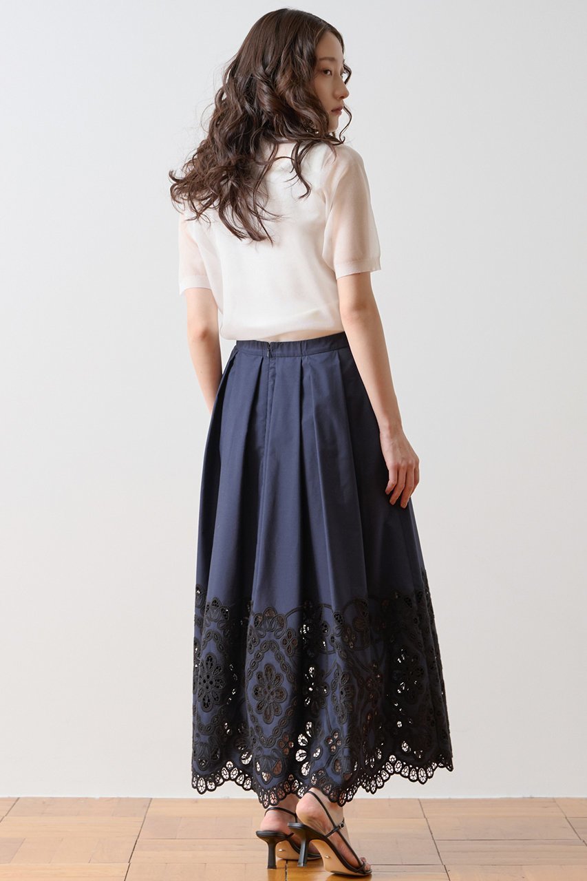 【ティアラ/Tiara】のカットワークレーススカート 人気、トレンドファッション・服の通販 founy(ファニー) 　ファッション　Fashion　レディースファッション　Fashion for Women　スカート　Skirts　ロングスカート　Long Skirts / Maxi & Midi Skirts　おすすめ　Recommended / Our Picks　カットソー　Cut and Sewn Top　サンダル　Sandals, Summer Shoes　シンプル　Simple, Minimal　スカラップ　Scallop, Scalloped Edge　セットアップ　Set-Up, Coordinated Outfit　ポケット　Pocket, Pocket Detail　レース　Lace, Lace Fabric　ロング　Long, Long-Length　ワーク　Workwear, Utility Style　夏　Summer　新作・新入荷　New Arrivals / New In　other-3|ID: prp329100004933227 ipo3291000000037027984