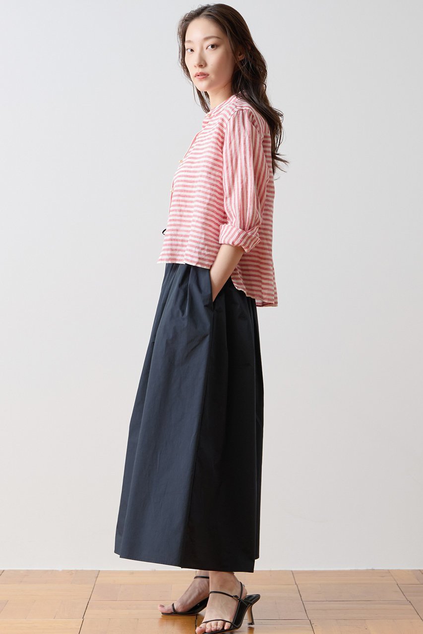 【ティアラ/Tiara】のタックギャザーフレアスカート 人気、トレンドファッション・服の通販 founy(ファニー) 　ファッション　Fashion　レディースファッション　Fashion for Women　スカート　Skirts　Aライン・フレアスカート　A-Line & Flared Skirts　ロングスカート　Long Skirts / Maxi & Midi Skirts　おすすめ　Recommended / Our Picks　コンパクト　Compact, Small Size　サンダル　Sandals, Summer Shoes　シューズ　Shoes, Footwear　タフタ　Taffeta, Structured Fabric　フレア　Flare, Flared　ポケット　Pocket, Pocket Detail　ロング　Long, Long-Length　エレガント 上品　Elegant　夏　Summer　新作・新入荷　New Arrivals / New In　other-3|ID: prp329100004933228 ipo3291000000037027989