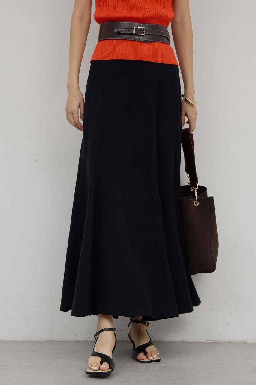 【ガリャルダガランテ/GALLARDAGALANTE】のリネンマチフレアスカート 人気、トレンドファッション・服の通販 founy(ファニー) 　ファッション　Fashion　レディースファッション　Fashion for Women　スカート　Skirts　Aライン・フレアスカート　A-Line & Flared Skirts　ロングスカート　Long Skirts / Maxi & Midi Skirts　シンプル　Simple, Minimal　リネン　Linen, Linen Fabric　ロング　Long, Long-Length　新作・新入荷　New Arrivals / New In　other-4|ID: prp329100004933231 ipo3291000000037028011