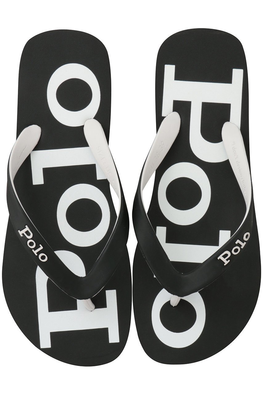 【ラルフローレン/RALPH LAUREN / MEN】の【MEN】【POLO RALPH LAUREN】ボルト ロゴ フリップフロップ インテリア・キッズ・メンズ・レディースファッション・服の通販 founy(ファニー) 　ファッション　Fashion　メンズファッション　Fashion for Men　インソール　Shoe Insole　サンダル　Sandals, Summer Shoes　ビーチ　Beach, Seaside　プリント　Print, Printed Pattern　ラバー　Rubber, Rubber Sole　リゾート　Resort, Vacation Style　夏　Summer　新作・新入荷　New Arrivals / New In　ブラック|ID: prp329100004935547 ipo3291000000037037871