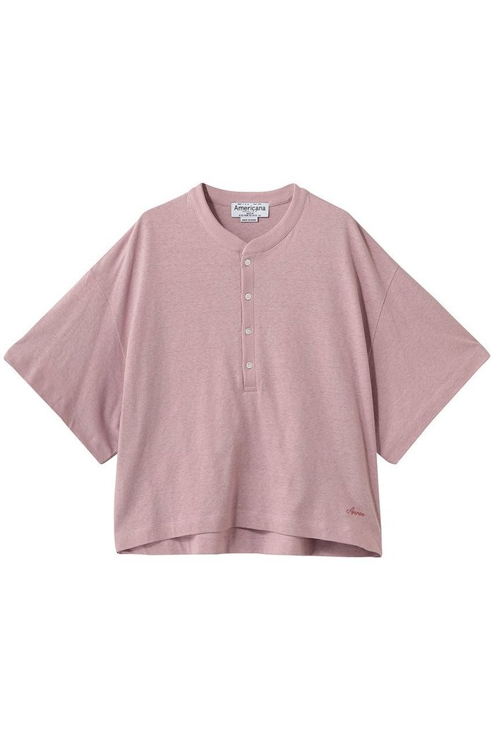 【アメリカーナ/Americana】のヘンリーネックワイドTシャツ インテリア・キッズ・メンズ・レディースファッション・服の通販 founy(ファニー) https://founy.com/ ファッション Fashion レディースファッション Fashion for Women トップス・カットソー Cut & Sew Tops シャツ・ブラウス・オフィスカジュアル Elegant Blouses & Button-Ups ロングTシャツ・Tシャツ Longline T-Shirts & Tees カットソー・ベーシックTシャツ Cut-and-Sewn Tops / Stretch Tees & Basics カットソー Cut and Sewn Top ショート Short, Short Length スラックス Slacks, Dress Pants スリーブ Sleeve, Long Sleeve / Short Sleeve センター Center, Center Line デニム Denim, Jeans Material フォルム Silhouette, Form ルーズ Loose, Oversized ワイド Wide, Wide Fit 定番 Standard, Basic Item 新作・新入荷 New Arrivals / New In |ID: prp329100004935548 ipo3291000000037037876