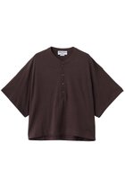 【アメリカーナ/Americana】のヘンリーネックワイドTシャツ ブラウン|ID: prp329100004935548 ipo3291000000037037878