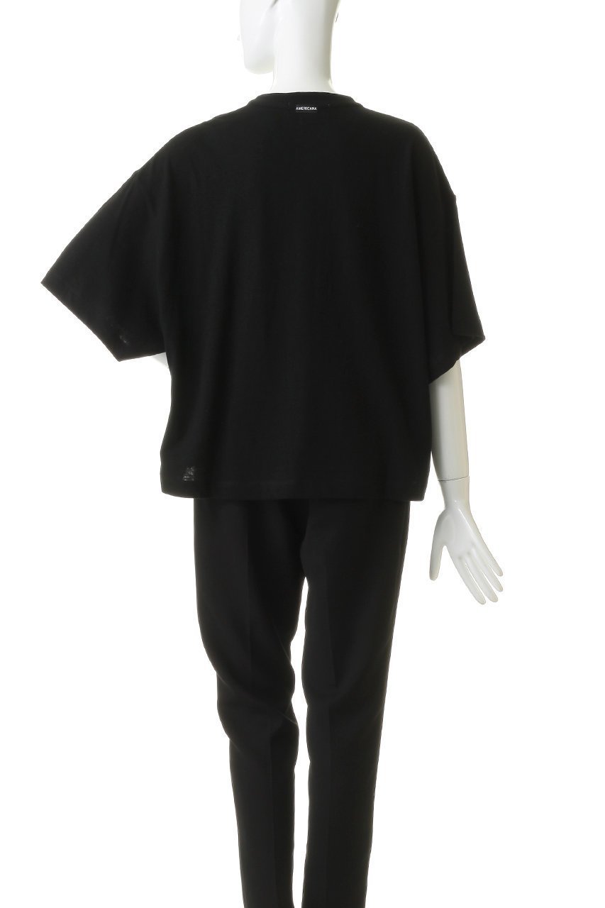 【アメリカーナ/Americana】のヘンリーネックワイドTシャツ 人気、トレンドファッション・服の通販 founy(ファニー) 　ファッション　Fashion　レディースファッション　Fashion for Women　トップス・カットソー　Cut & Sew Tops　シャツ・ブラウス・オフィスカジュアル　Elegant Blouses & Button-Ups　ロングTシャツ・Tシャツ　Longline T-Shirts & Tees　カットソー・ベーシックTシャツ　Cut-and-Sewn Tops / Stretch Tees & Basics　カットソー　Cut and Sewn Top　ショート　Short, Short Length　スラックス　Slacks, Dress Pants　スリーブ　Sleeve, Long Sleeve / Short Sleeve　センター　Center, Center Line　デニム　Denim, Jeans Material　フォルム　Silhouette, Form　ルーズ　Loose, Oversized　ワイド　Wide, Wide Fit　定番　Standard, Basic Item　新作・新入荷　New Arrivals / New In　other-4|ID: prp329100004935548 ipo3291000000037037882