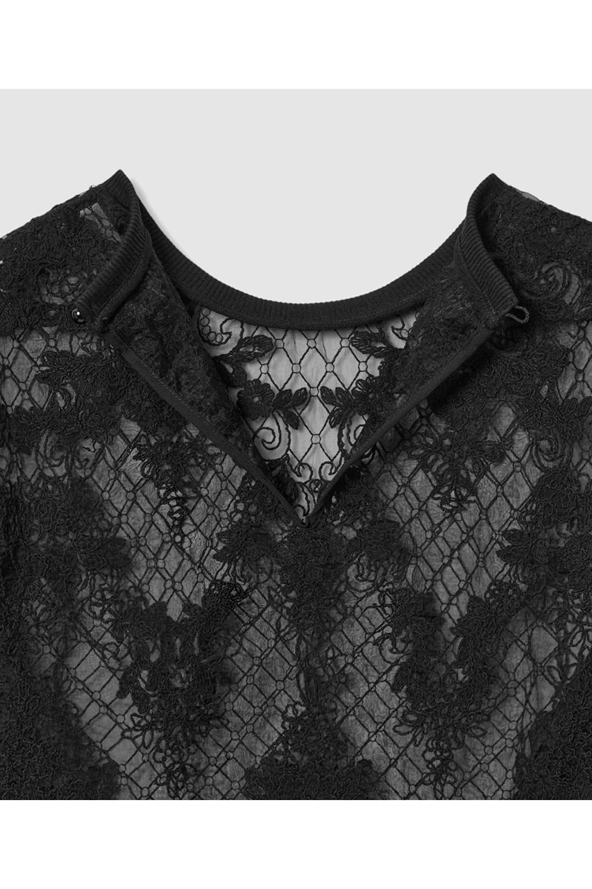 【アルアバイル/allureville】の【LOULOU WILLOUGHBY】オーガンスカラTシャツ 人気、トレンドファッション・服の通販 founy(ファニー) 　ファッション　Fashion　レディースファッション　Fashion for Women　トップス・カットソー　Cut & Sew Tops　シャツ・ブラウス・オフィスカジュアル　Elegant Blouses & Button-Ups　ロングTシャツ・Tシャツ　Longline T-Shirts & Tees　カットソー・ベーシックTシャツ　Cut-and-Sewn Tops / Stretch Tees & Basics　オーガンジー　Organza Fabric　ショート　Short, Short Length　シンプル　Simple, Minimal　スカラップ　Scallop, Scalloped Edge　スリーブ　Sleeve, Long Sleeve / Short Sleeve　チュール　Tulip, Tulip Motif　ヘムライン　Hemline, Bottom Cut　夏　Summer　新作・新入荷　New Arrivals / New In　other-6|ID: prp329100004935551 ipo3291000000037037907