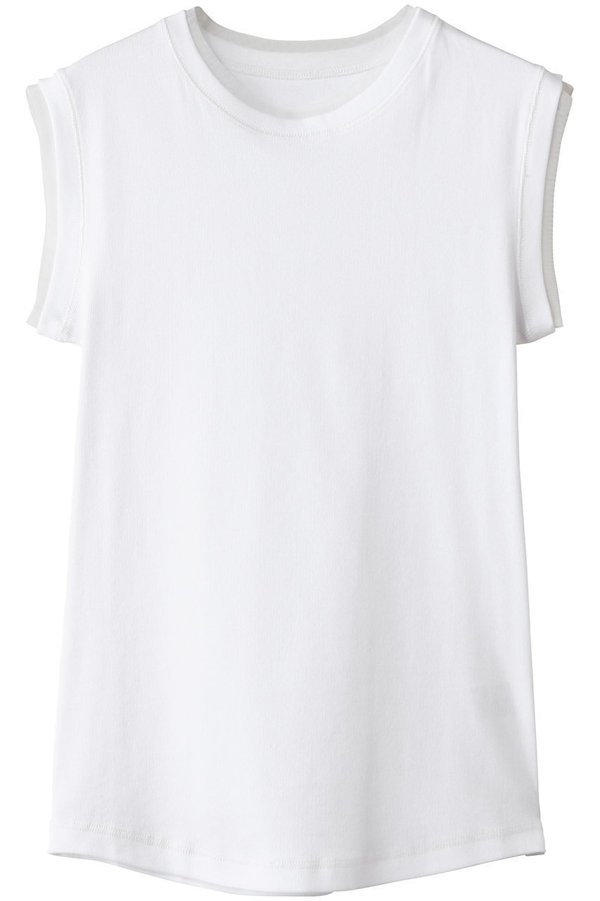 【フォルフォルモ/FORFORMO】のSimple Crewneck Tops インテリア・キッズ・メンズ・レディースファッション・服の通販 founy(ファニー) 　ファッション　Fashion　レディースファッション　Fashion for Women　トップス・カットソー　Cut & Sew Tops　キャミソール&ノースリーブ　Camisoles & Sleeveless Tops　シャツ・ブラウス・オフィスカジュアル　Elegant Blouses & Button-Ups　ロングTシャツ・Tシャツ　Longline T-Shirts & Tees　カットソー・ベーシックTシャツ　Cut-and-Sewn Tops / Stretch Tees & Basics　インナー　Innerwear　カッティング　Cutting Detail　キャミソール　Camisole, Spaghetti Strap Top　タンク　Tank Top, Sleeveless Top　バランス　Balance, Style Balance　新作・新入荷　New Arrivals / New In　ホワイト|ID: prp329100004935552 ipo3291000000037037911
