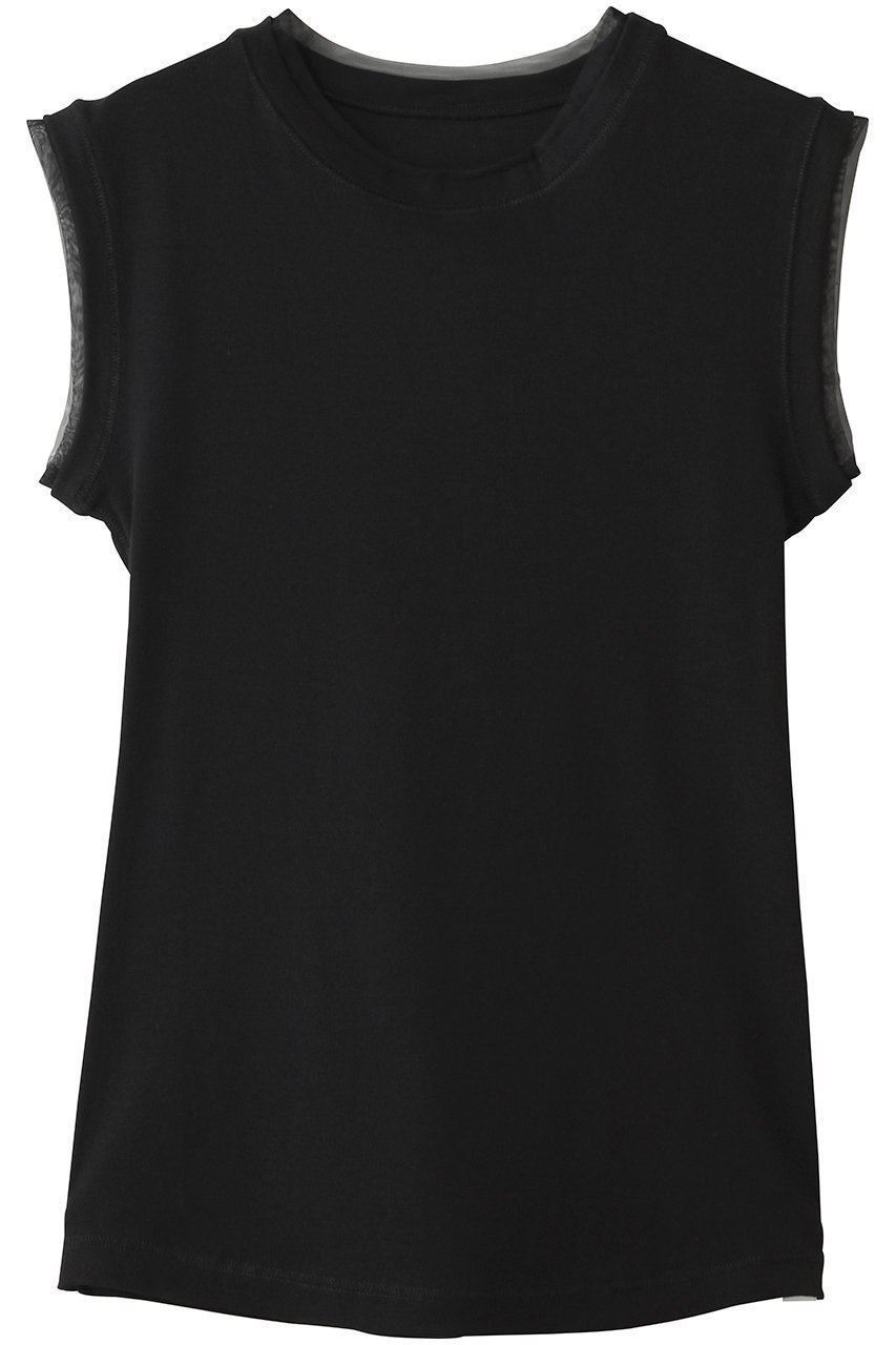 【フォルフォルモ/FORFORMO】のSimple Crewneck Tops インテリア・キッズ・メンズ・レディースファッション・服の通販 founy(ファニー) 　ファッション　Fashion　レディースファッション　Fashion for Women　トップス・カットソー　Cut & Sew Tops　キャミソール&ノースリーブ　Camisoles & Sleeveless Tops　シャツ・ブラウス・オフィスカジュアル　Elegant Blouses & Button-Ups　ロングTシャツ・Tシャツ　Longline T-Shirts & Tees　カットソー・ベーシックTシャツ　Cut-and-Sewn Tops / Stretch Tees & Basics　インナー　Innerwear　カッティング　Cutting Detail　キャミソール　Camisole, Spaghetti Strap Top　タンク　Tank Top, Sleeveless Top　バランス　Balance, Style Balance　新作・新入荷　New Arrivals / New In　ブラック|ID: prp329100004935552 ipo3291000000037037913