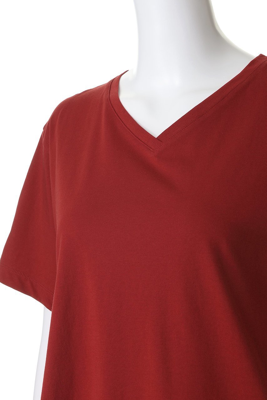 【ミディウミ/MidiUmi】のV neck P/O プルオーバー 人気、トレンドファッション・服の通販 founy(ファニー) 　ファッション　Fashion　レディースファッション　Fashion for Women　トップス・カットソー　Cut & Sew Tops　シャツ・ブラウス・オフィスカジュアル　Elegant Blouses & Button-Ups　ロングTシャツ・Tシャツ　Longline T-Shirts & Tees　カジュアルプルオーバー・ニットトップス　Pullovers & Knit Tops / Casual Pullovers　カットソー・ベーシックTシャツ　Cut-and-Sewn Tops / Stretch Tees & Basics　おすすめ　Recommended / Our Picks　インナー　Innerwear　コンパクト　Compact, Small Size　ショート　Short, Short Length　シンプル　Simple, Minimal　スリーブ　Sleeve, Long Sleeve / Short Sleeve　半袖　Short Sleeve, Half Sleeve　新作・新入荷　New Arrivals / New In　other-5|ID: prp329100004935553 ipo3291000000037037926