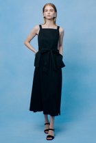 【アルアバイル/allureville】の【LOULOU WILLOUGHBY】コットンサテンエプロンワンピース 人気、トレンドファッション・服の通販 founy(ファニー) ファッション Fashion レディースファッション Fashion for Women ワンピース Dresses チュニック Tunic Tops & Dresses ギャザー Gathered, Ruffled サテン Satin, Glossy Fabric チュニック Tunic, Long Top フィット Fit, Slim Fit ロング Long, Long-Length 夏 Summer 新作・新入荷 New Arrivals / New In thumbnail ブラック|ID: prp329100004935556 ipo3291000000037037946