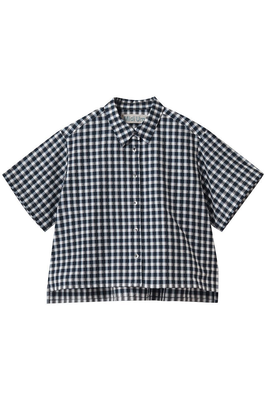 【ミディウミ/MidiUmi】のseersucker check shirt シャツ 人気、トレンドファッション・服の通販 founy(ファニー) 　ファッション　Fashion　レディースファッション　Fashion for Women　トップス・カットソー　Cut & Sew Tops　シャツ・ブラウス・オフィスカジュアル　Elegant Blouses & Button-Ups　クロップド　Cropped, Short Length　ショート　Short, Short Length　スリーブ　Sleeve, Long Sleeve / Short Sleeve　チェック　Check, Plaid, Tartan　トレンド　Trend, Trending Now　半袖　Short Sleeve, Half Sleeve　夏　Summer　新作・新入荷　New Arrivals / New In　春　Spring　S/S・春夏　SS, Spring/Summer, Warm Season　 other-1|ID: prp329100004935558 ipo3291000000037037961