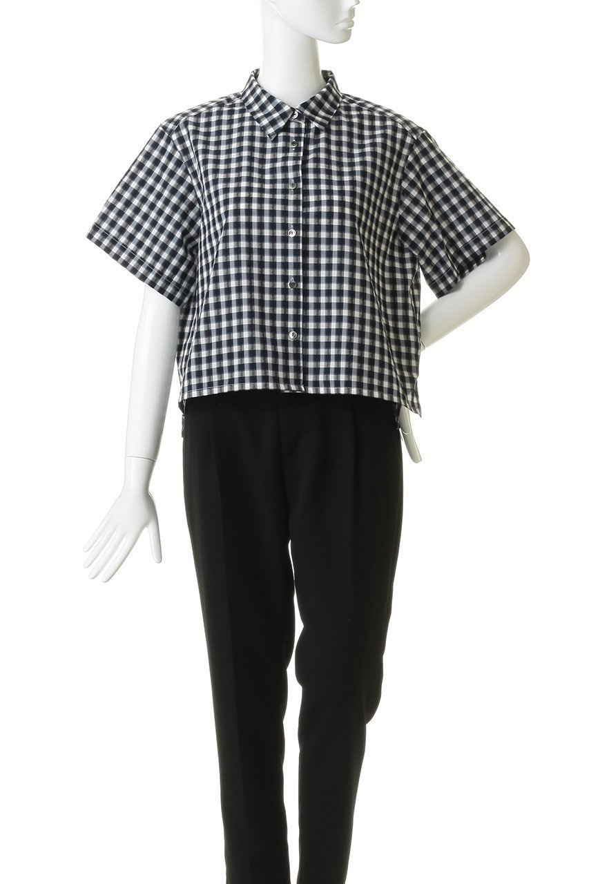 【ミディウミ/MidiUmi】のseersucker check shirt シャツ 人気、トレンドファッション・服の通販 founy(ファニー) 　ファッション　Fashion　レディースファッション　Fashion for Women　トップス・カットソー　Cut & Sew Tops　シャツ・ブラウス・オフィスカジュアル　Elegant Blouses & Button-Ups　クロップド　Cropped, Short Length　ショート　Short, Short Length　スリーブ　Sleeve, Long Sleeve / Short Sleeve　チェック　Check, Plaid, Tartan　トレンド　Trend, Trending Now　半袖　Short Sleeve, Half Sleeve　夏　Summer　新作・新入荷　New Arrivals / New In　春　Spring　S/S・春夏　SS, Spring/Summer, Warm Season　other-2|ID: prp329100004935558 ipo3291000000037037964