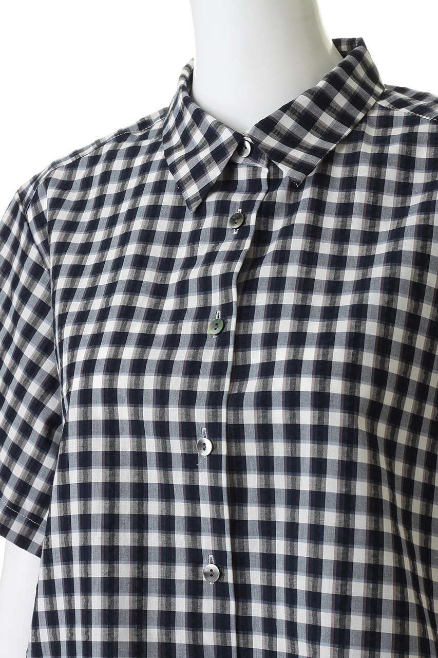 【ミディウミ/MidiUmi】のseersucker check shirt シャツ 人気、トレンドファッション・服の通販 founy(ファニー) 　ファッション　Fashion　レディースファッション　Fashion for Women　トップス・カットソー　Cut & Sew Tops　シャツ・ブラウス・オフィスカジュアル　Elegant Blouses & Button-Ups　クロップド　Cropped, Short Length　ショート　Short, Short Length　スリーブ　Sleeve, Long Sleeve / Short Sleeve　チェック　Check, Plaid, Tartan　トレンド　Trend, Trending Now　半袖　Short Sleeve, Half Sleeve　夏　Summer　新作・新入荷　New Arrivals / New In　春　Spring　S/S・春夏　SS, Spring/Summer, Warm Season　other-5|ID: prp329100004935558 ipo3291000000037037967