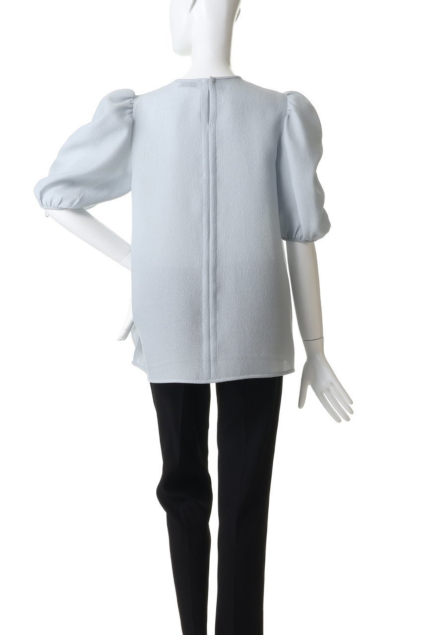 【ジェイドット/j.】のジャカード織 袖シャーリングブラウス 人気、トレンドファッション・服の通販 founy(ファニー) 　ファッション　Fashion　レディースファッション　Fashion for Women　トップス・カットソー　Cut & Sew Tops　シャツ・ブラウス・オフィスカジュアル　Elegant Blouses & Button-Ups　シャーリング　Shirring, Ruched　ショート　Short, Short Length　ジャカード／ジャガード　Jacquard, Woven Pattern　スリーブ　Sleeve, Long Sleeve / Short Sleeve　フェミニン　Feminine, Girly　新作・新入荷　New Arrivals / New In　other-4|ID: prp329100004935559 ipo3291000000037037973