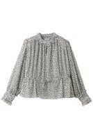 【ジェイドット/j.】のシフォンジョーゼット スタンドフリルブラウス 人気、トレンドファッション・服の通販 founy(ファニー) ファッション Fashion レディースファッション Fashion for Women トップス・カットソー Cut & Sew Tops シャツ・ブラウス・オフィスカジュアル Elegant Blouses & Button-Ups ギャザー Gathered, Ruffled シフォン Chiffon, Lightweight Fabric ジョーゼット Georgette, Semi-Sheer Fabric スタンド Stand Collar, Upright Stand スリーブ Sleeve, Long Sleeve / Short Sleeve ドット Polka Dot, Dot Pattern フェミニン Feminine, Girly フリル Frill, Ruffle モノトーン Monotone, Black and White ロング Long, Long-Length 定番 Standard, Basic Item 新作・新入荷 New Arrivals / New In |ID:prp329100004935560