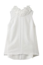 【ジェイドット/j.】のアセテートツイル フリルネックブラウス 人気、トレンドファッション・服の通販 founy(ファニー) ファッション Fashion レディースファッション Fashion for Women トップス・カットソー Cut & Sew Tops キャミソール&ノースリーブ Camisoles & Sleeveless Tops シャツ・ブラウス・オフィスカジュアル Elegant Blouses & Button-Ups シアー Sheer, See-Through スラックス Slacks, Dress Pants デニム Denim, Jeans Material ノースリーブ Sleeveless, No-Sleeve フリル Frill, Ruffle 夏 Summer 新作・新入荷 New Arrivals / New In 春 Spring S/S・春夏 SS, Spring/Summer, Warm Season thumbnail ホワイト|ID: prp329100004935561 ipo3291000000037037989