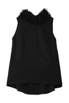 【ジェイドット/j.】のアセテートツイル フリルネックブラウス 人気、トレンドファッション・服の通販 founy(ファニー) ファッション Fashion レディースファッション Fashion for Women トップス・カットソー Cut & Sew Tops キャミソール&ノースリーブ Camisoles & Sleeveless Tops シャツ・ブラウス・オフィスカジュアル Elegant Blouses & Button-Ups シアー Sheer, See-Through スラックス Slacks, Dress Pants デニム Denim, Jeans Material ノースリーブ Sleeveless, No-Sleeve フリル Frill, Ruffle 夏 Summer 新作・新入荷 New Arrivals / New In 春 Spring S/S・春夏 SS, Spring/Summer, Warm Season thumbnail ブラック|ID: prp329100004935561 ipo3291000000037037990