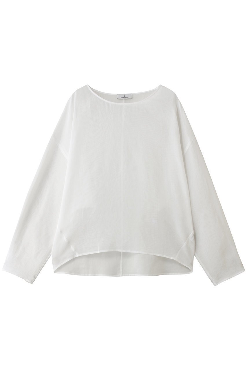 【ジェイドット/j.】の強撚オーガンジー Tブラウス インテリア・キッズ・メンズ・レディースファッション・服の通販 founy(ファニー) 　ファッション　Fashion　レディースファッション　Fashion for Women　トップス・カットソー　Cut & Sew Tops　シャツ・ブラウス・オフィスカジュアル　Elegant Blouses & Button-Ups　おすすめ　Recommended / Our Picks　インナー　Innerwear　オーガンジー　Organza Fabric　コンビネゾン　Jumpsuit, All-in-One　スリーブ　Sleeve, Long Sleeve / Short Sleeve　チュニック　Tunic, Long Top　ロング　Long, Long-Length　夏　Summer　新作・新入荷　New Arrivals / New In　春　Spring　S/S・春夏　SS, Spring/Summer, Warm Season　ホワイト|ID: prp329100004935562 ipo3291000000037037999