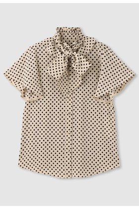 【アルアバイル/allureville】の【LOULOU WILLOUGHBY】デシンドットフレアスリーブブラウス 人気、トレンドファッション・服の通販 founy(ファニー) ファッション Fashion レディースファッション Fashion for Women トップス・カットソー Cut & Sew Tops シャツ・ブラウス・オフィスカジュアル Elegant Blouses & Button-Ups クラシカル Classical, Vintage-Inspired ショート Short, Short Length スリーブ Sleeve, Long Sleeve / Short Sleeve ドット Polka Dot, Dot Pattern フリル Frill, Ruffle フレア Flare, Flared リボン Ribbon, Bow エレガント 上品 Elegant 新作・新入荷 New Arrivals / New In |ID:prp329100004935563