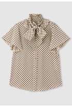 【アルアバイル/allureville】の【LOULOU WILLOUGHBY】デシンドットフレアスリーブブラウス ライトベージュ|ID:prp329100004935563