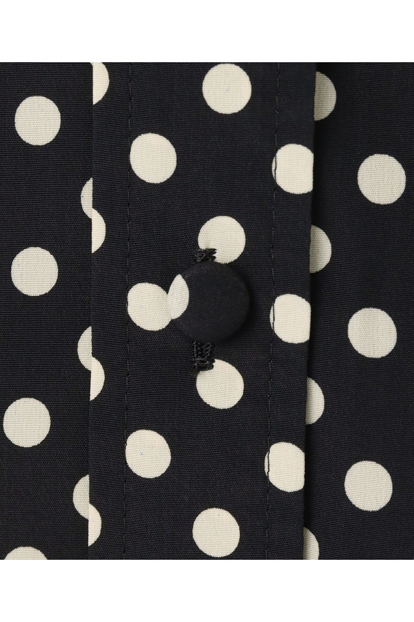 【アルアバイル/allureville】の【LOULOU WILLOUGHBY】デシンドットフレアスリーブブラウス 人気、トレンドファッション・服の通販 founy(ファニー) 　ファッション　Fashion　レディースファッション　Fashion for Women　トップス・カットソー　Cut & Sew Tops　シャツ・ブラウス・オフィスカジュアル　Elegant Blouses & Button-Ups　クラシカル　Classical, Vintage-Inspired　ショート　Short, Short Length　スリーブ　Sleeve, Long Sleeve / Short Sleeve　ドット　Polka Dot, Dot Pattern　フリル　Frill, Ruffle　フレア　Flare, Flared　リボン　Ribbon, Bow　エレガント 上品　Elegant　新作・新入荷　New Arrivals / New In　other-3|ID: prp329100004935563 ipo3291000000037038011