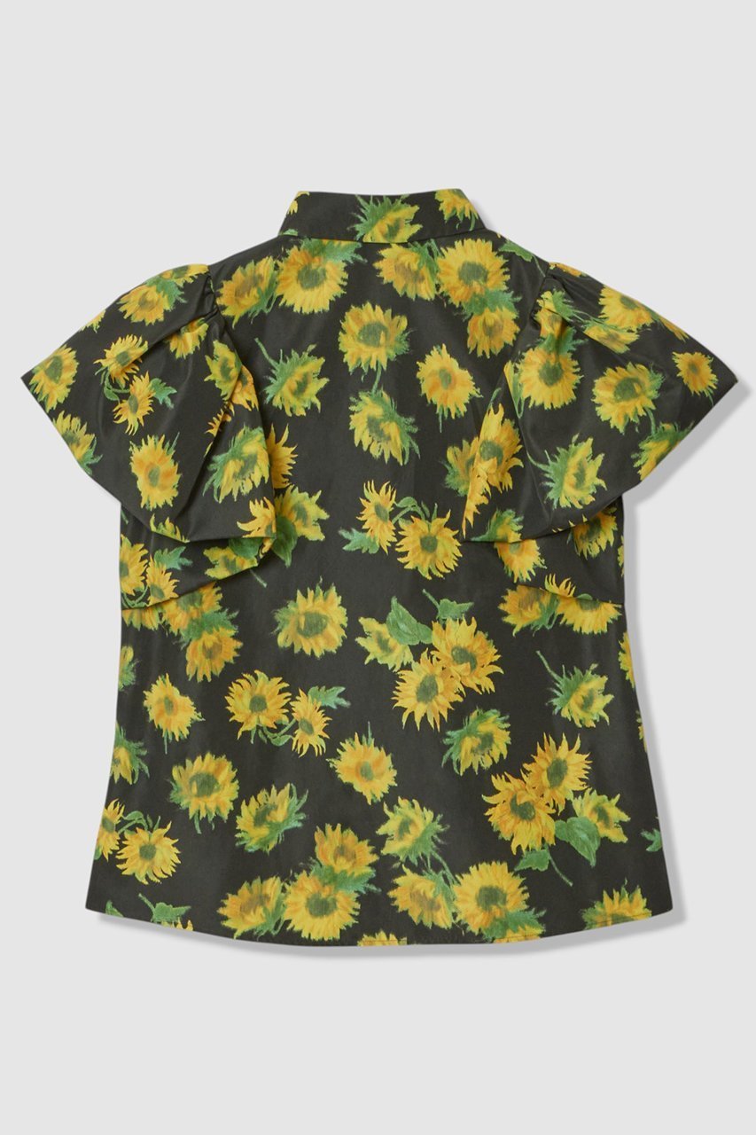 【アルアバイル/allureville】の【LOULOU WILLOUGHBY】サンフラワープリントバルーンスリーブシャツ 人気、トレンドファッション・服の通販 founy(ファニー) 　ファッション　Fashion　レディースファッション　Fashion for Women　トップス・カットソー　Cut & Sew Tops　シャツ・ブラウス・オフィスカジュアル　Elegant Blouses & Button-Ups　花柄・フラワープリント・モチーフ　Floral Prints & Motifs / Flower Pattern Tops　ショート　Short, Short Length　スリーブ　Sleeve, Long Sleeve / Short Sleeve　タフタ　Taffeta, Structured Fabric　トレンド　Trend, Trending Now　バルーン　Balloon, Balloon Silhouette　プリント　Print, Printed Pattern　夏　Summer　新作・新入荷　New Arrivals / New In　other-2|ID: prp329100004935564 ipo3291000000037038020