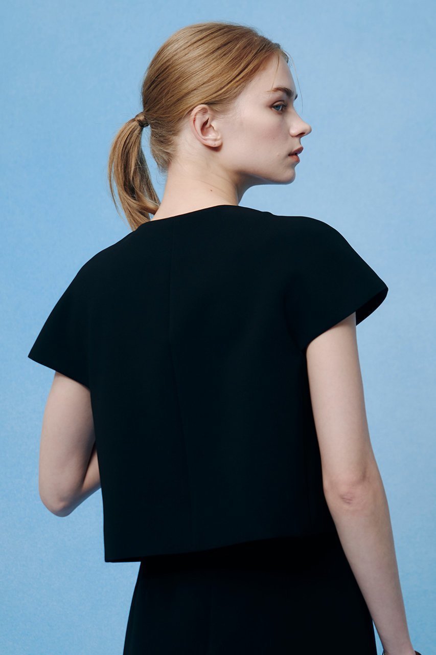 【アルアバイル/allureville】の【LOULOU WILLOUGHBY】ダブルクロスフリルジャケット 人気、トレンドファッション・服の通販 founy(ファニー) 　ファッション　Fashion　レディースファッション　Fashion for Women　アウター　Coat / Outerwear Collection　レディースジャケット・軽アウター　Jackets　おすすめ　Recommended / Our Picks　コンパクト　Compact, Small Size　ジャケット　Jacket, Outerwear　セットアップ　Set-Up, Coordinated Outfit　ダブル　Double, Double-Breasted　パール　Pearl, Pearl Accent　フリル　Frill, Ruffle　ボトム　Bottoms, Lower Wear　エレガント 上品　Elegant　半袖　Short Sleeve, Half Sleeve　新作・新入荷　New Arrivals / New In　other-6|ID: prp329100004935568 ipo3291000000037038061