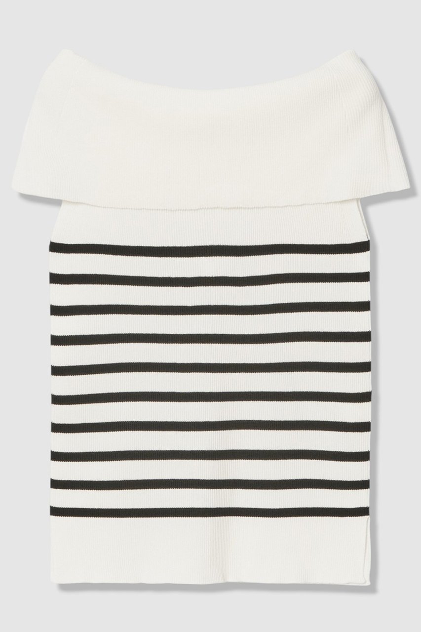 【アナイ/ANAYI】のオフショルダーリブ プルオーバー インテリア・キッズ・メンズ・レディースファッション・服の通販 founy(ファニー) 　ファッション　Fashion　レディースファッション　Fashion for Women　トップス・カットソー　Cut & Sew Tops　ニット　Knit Tops & Sweaters　カジュアルプルオーバー・ニットトップス　Pullovers & Knit Tops / Casual Pullovers　ストレッチ　Stretch, Stretchy Fabric　スリット　Slit, Slit Detail　リブニット　Rib Knit, Ribbed Knit　夏　Summer　新作・新入荷　New Arrivals / New In　ホワイト系|ID: prp329100004935570 ipo3291000000037038074